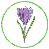 Stickdatei 16 Untersetzer Ostern - Single Line - Sewando