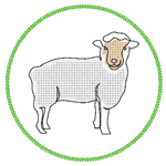 Stickdatei 16 Untersetzer Ostern - Single Line - Sewando
