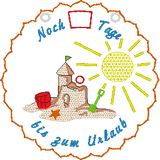 Stickdatei - Drehkalender "Countdown bis zum Urlaub"
