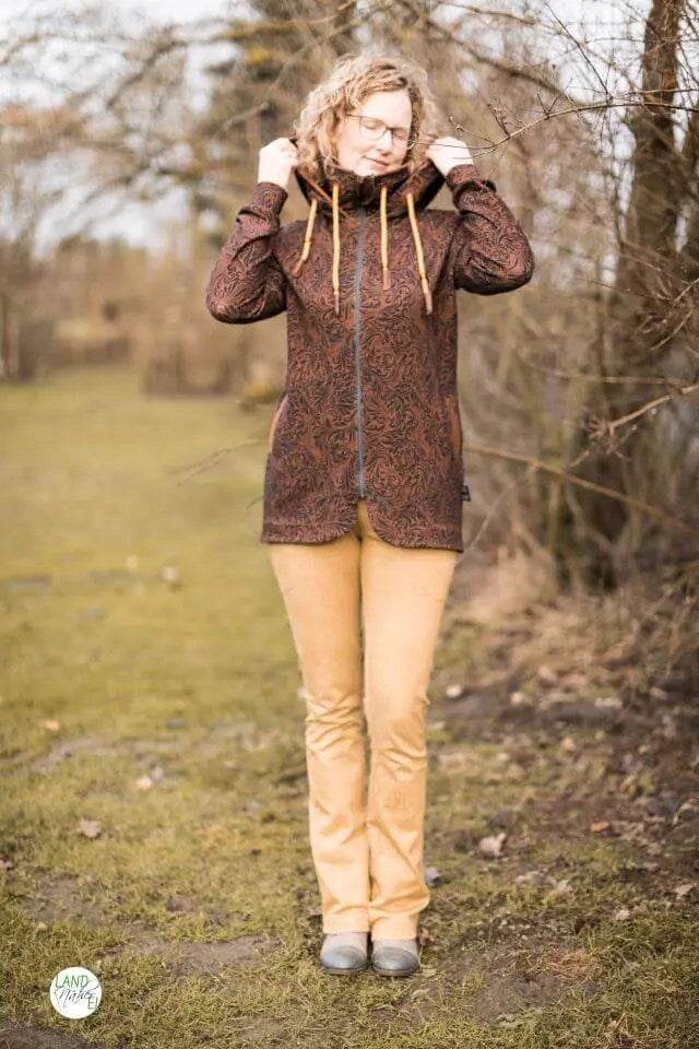 Schnittmuster Sweatjacke Labradorit Gr. 32 - 58 DE - Sewando