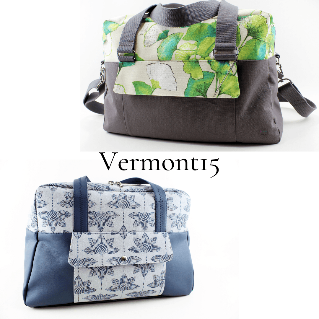 Kombi-eBook VERMONT15 Nähanleitung Schnittmuster Tasche - Sewando