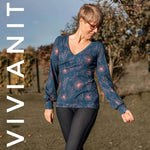 Schnittmuster Shirt Vivianit Gr. A - M DE/EN/FR. BU 76-134cm - Sewando