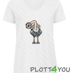 Vogelstrauß | SVG, DXF, PNG Plotterdatei, Laserdatei - Sewando