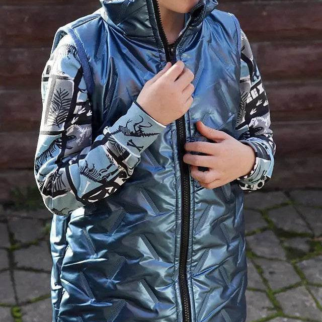 Schnittmuster Weste Warwickit Kids Gr. A-M DE/EN/FR Gr. 98-170/ BU 56-86 - Sewando