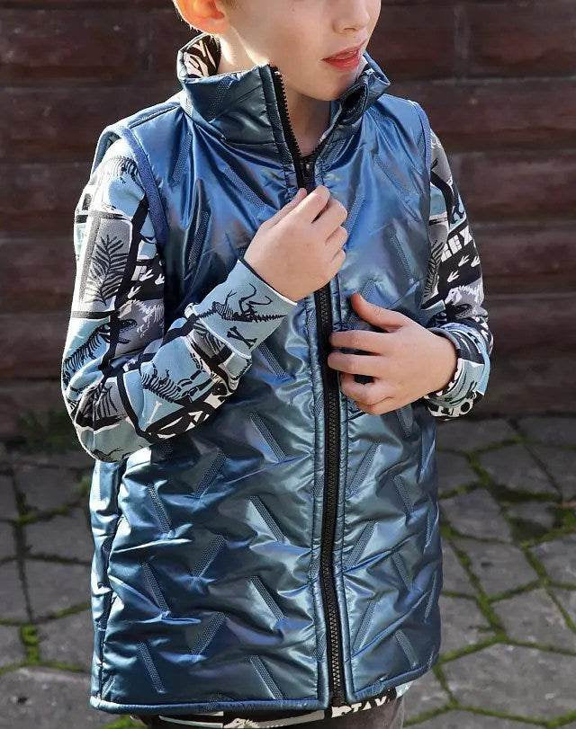 Schnittmuster Weste Warwickit Kids Gr. A-M DE/EN/FR Gr. 98-170/ BU 56-86 - Sewando