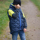Schnittmuster Weste Warwickit Kids Gr. A-M DE/EN/FR Gr. 98-170/ BU 56-86 - Sewando
