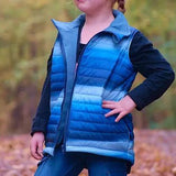 Schnittmuster Weste Warwickit Kids Gr. A-M DE/EN/FR Gr. 98-170/ BU 56-86 - Sewando