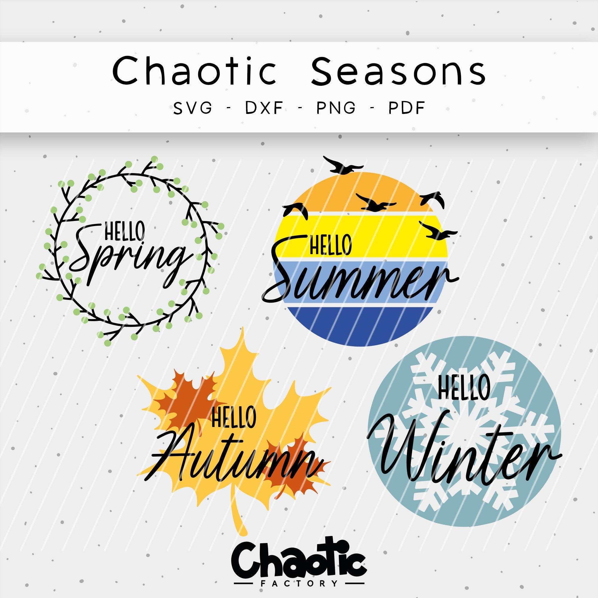 Plotterdatei Chaotic Seasons - Sewando