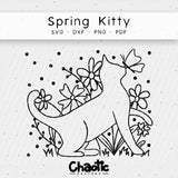 Plotterdatei Spring Kitty - Sewando
