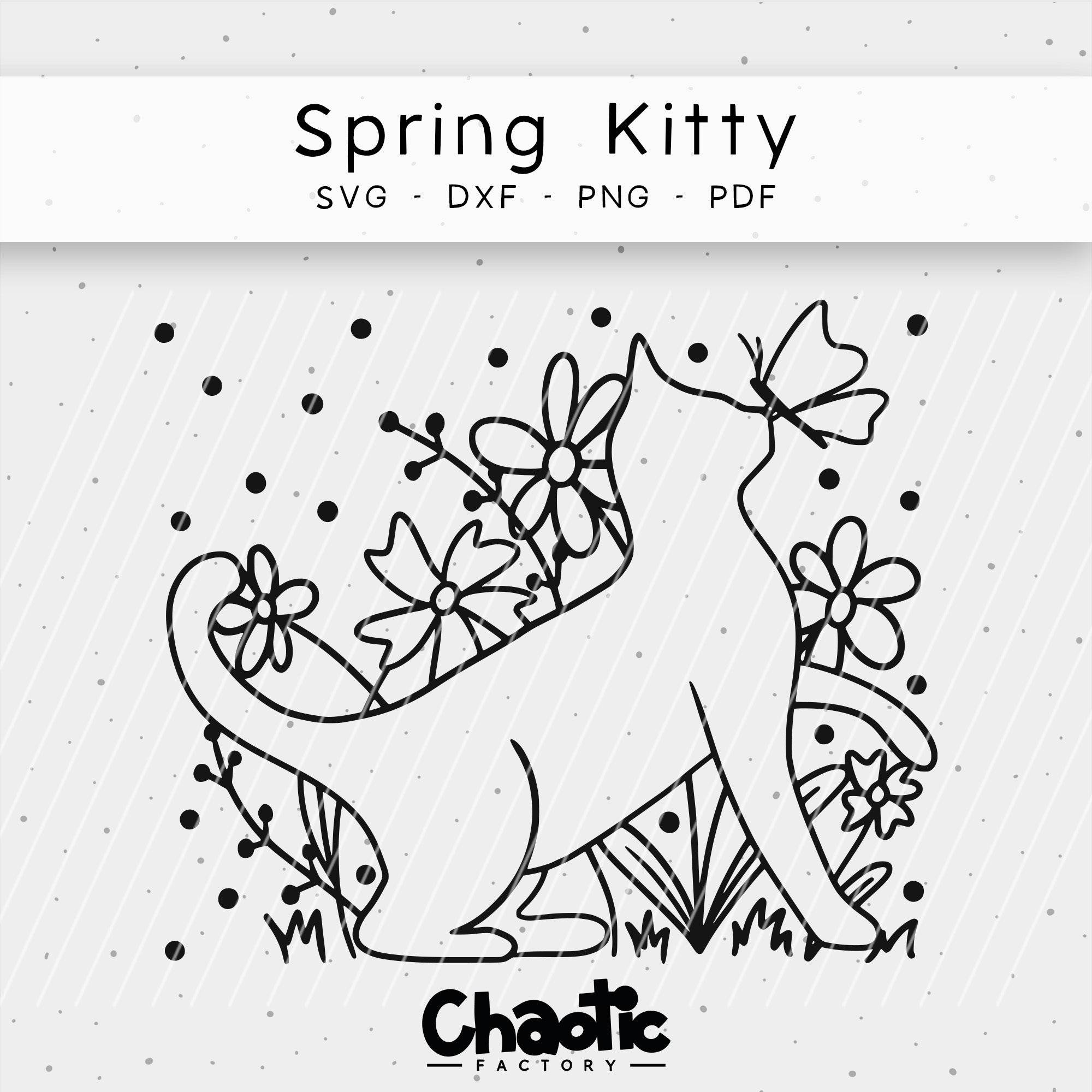 Plotterdatei Spring Kitty - Sewando