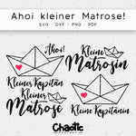 Plotterdatei Ahoi kleiner Matrose! - Sewando