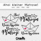 Plotterdatei Ahoi kleiner Matrose! - Sewando
