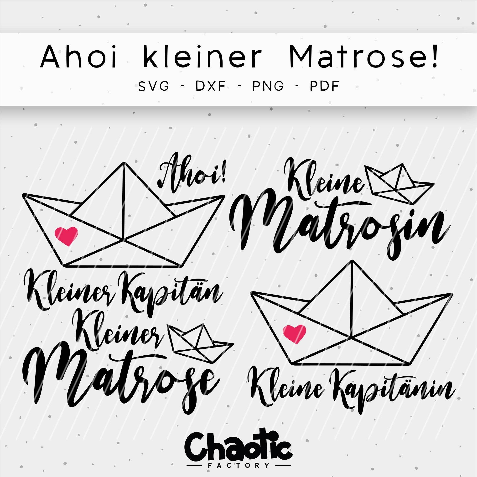 Plotterdatei Ahoi kleiner Matrose! - Sewando