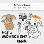 Plotterdatei Möhrchen Hase, Osterhase - Sewando