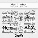 Plotterdatei Moin! Ahoi! - Sewando