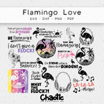 Plotterdatei Flamingo Love - Sewando