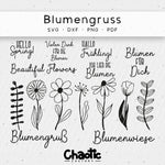 Plotterdatei Blumengruß - Sewando