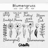 Plotterdatei Blumengruß - Sewando