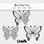 Plotterdatei Butterfly Schmetterling - Sewando
