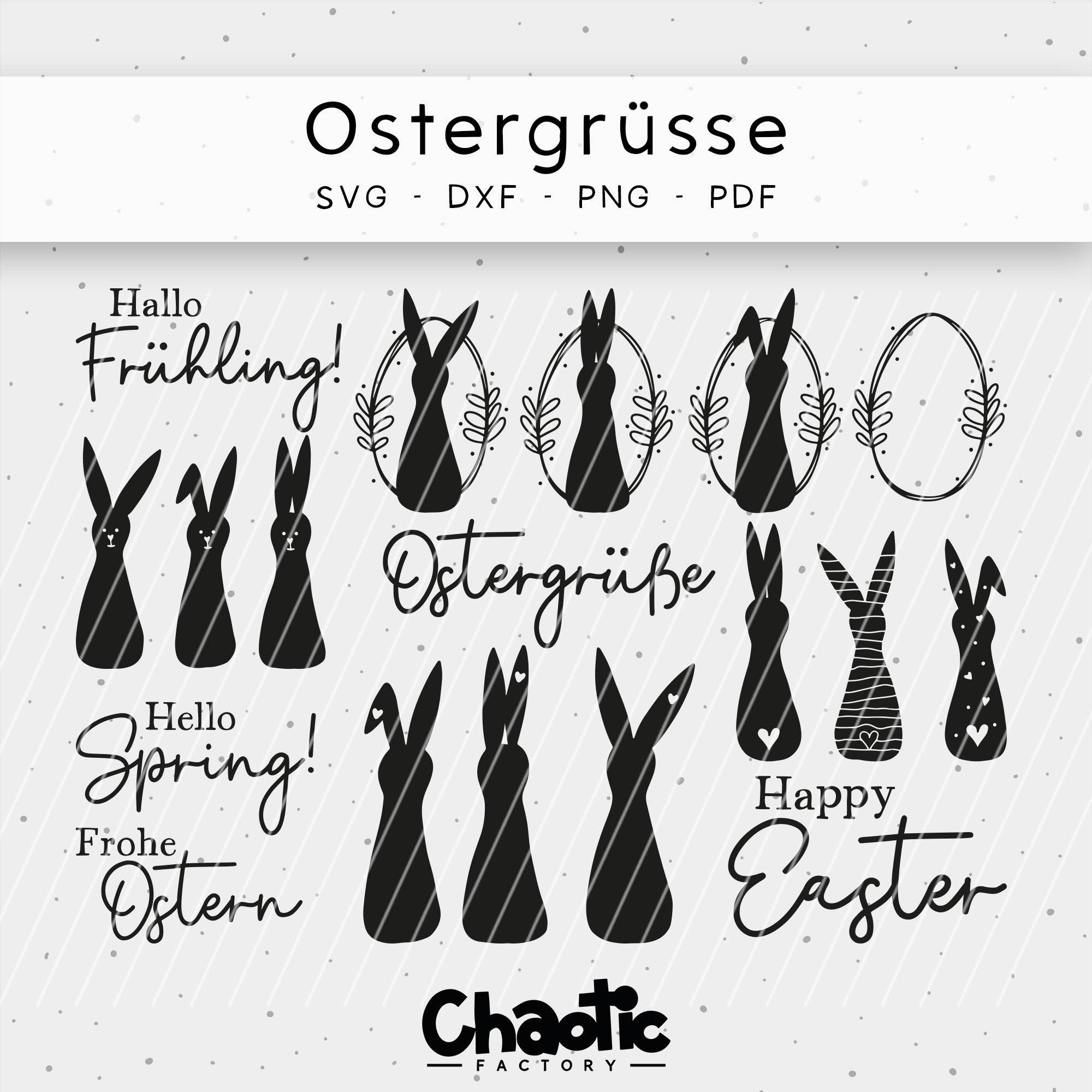 Plotterdatei Ostergrüße - Sewando