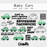 Plotterdatei Baby Cars Autos - Sewando
