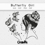 Plotterdatei Butterfly Girl - Sewando