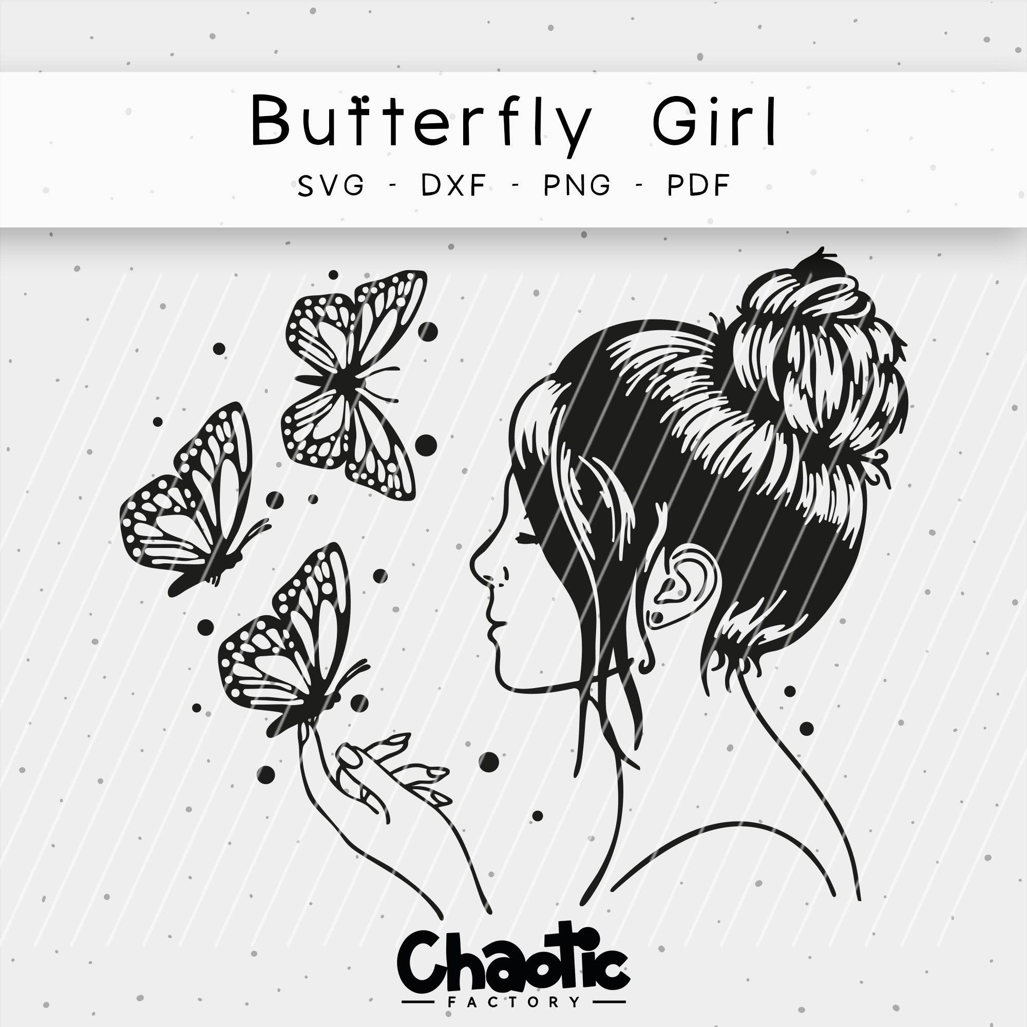 Plotterdatei Butterfly Girl - Sewando