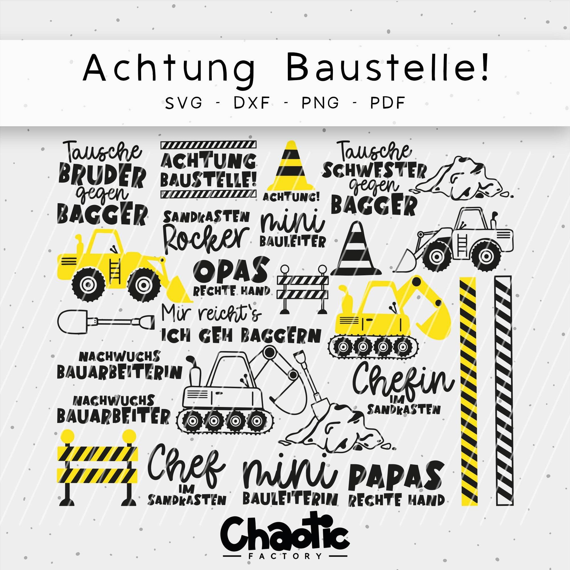 Plotterdatei Achtung Baustelle! - Sewando