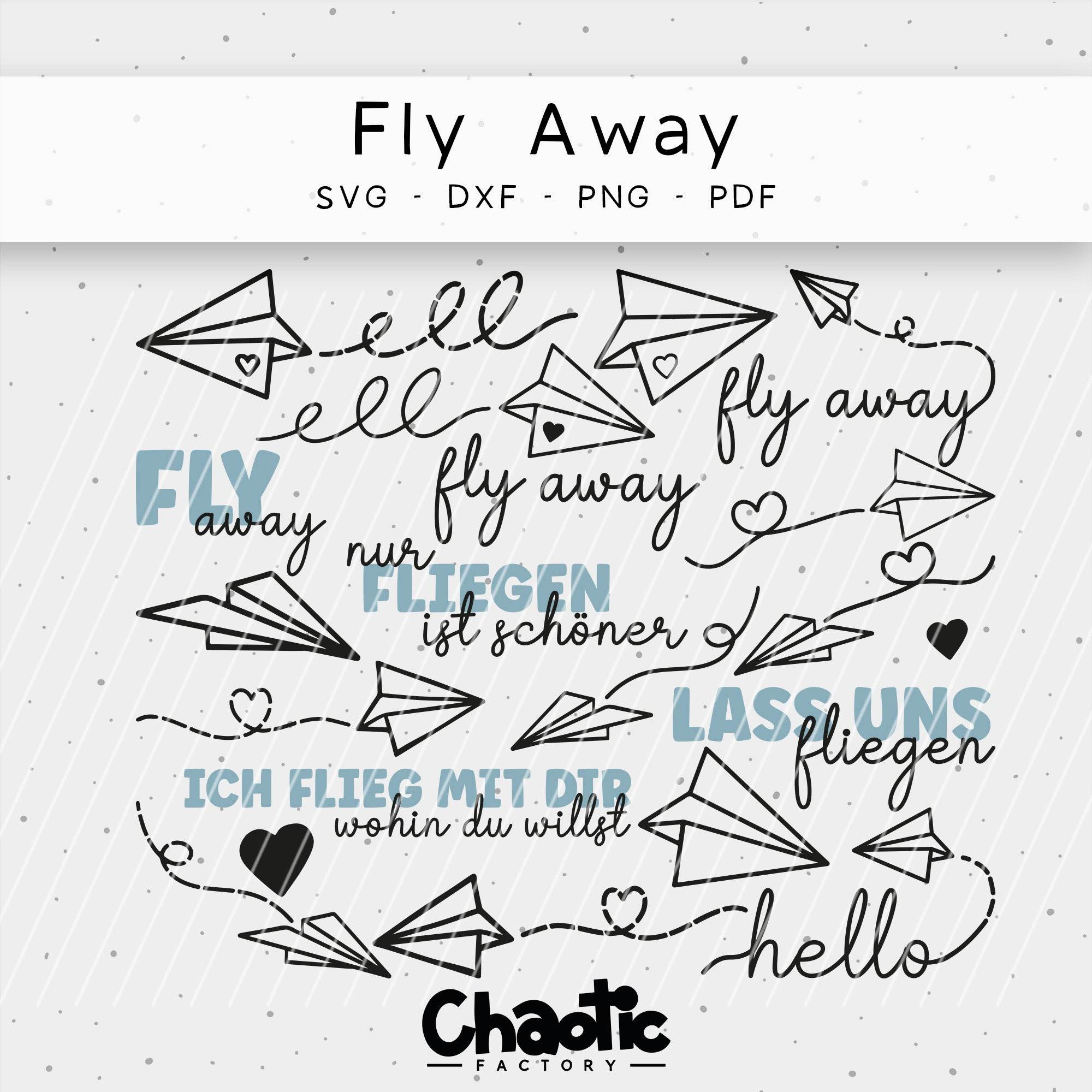 Plotterdatei Fly Away - Sewando