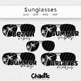 Plotterdatei Sunglasses Sonnenbrille Beach - Sewando
