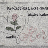 Stickdatei - Du hast mein Herz... - Sewando
