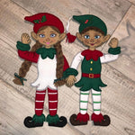 Stickdatei - Weihnachtselfen - Paar - Sewando