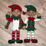 Stickdatei - Weihnachtselfen - Paar - Sewando