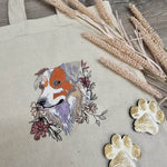 Hund Stickdatei – treuer Blick und Blumenzauber für deine Stickmaschine - Sewando