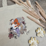 Hund Stickdatei – treuer Blick und Blumenzauber für deine Stickmaschine - Sewando