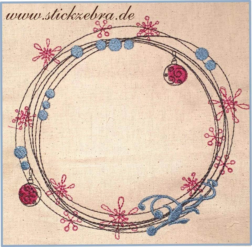 Stickdatei Rahmen Winterzauber – dein frostiges Lieblingsdetail für kreative Projekte an deiner Stickmaschine - Sewando