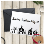 Winterstadt | SVG, DXF, PNG Plotterdatei, Laserdatei - Sewando