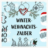 Plotterdatei "Winter-Weihnachtszauber" dxf, svg, jpeg