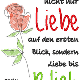 Stickdatei - Liebe bis zum letzten Blick - Sewando