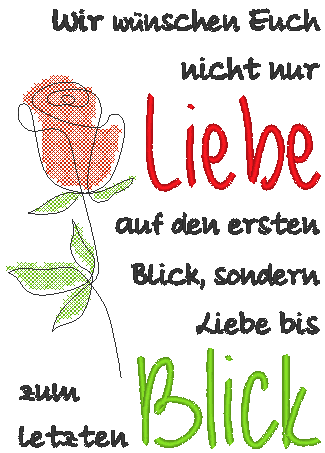 Stickdatei - Liebe bis zum letzten Blick - Sewando