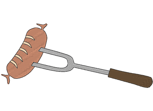 Stickdatei - GRILL WARS (Doodle-Applikation & Vollstick) - Sewando
