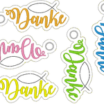 Stickdatei - Anhänger DANKE Fisch / ICHTYS - Sewando