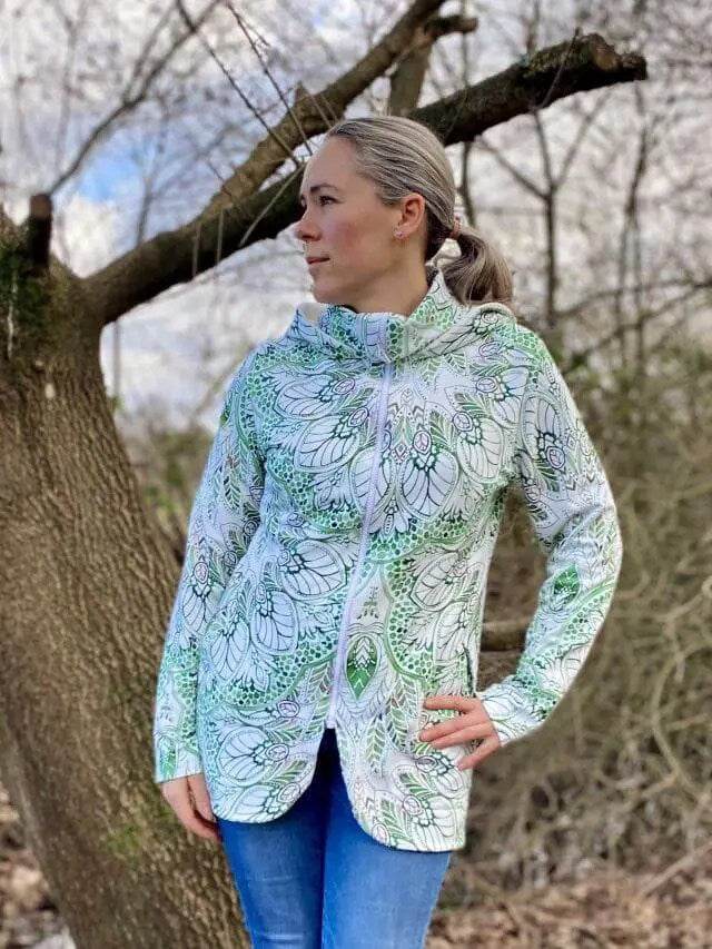 Schnittmuster Sweatjacke Labradorit Gr. 32 - 58 DE - Sewando