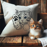 WENIGER STICHE - Stickdatei Katze "Heidi" - LIGHT - für helle Stoffe