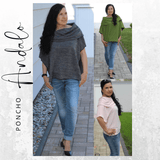 Schnittmuster Poncho ANDALO Gr. XS-XXL : - Sewando