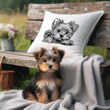 Stickdatei Yorkshire Terrier "Benny" - realistisch - FÜR HELLE STOFFE