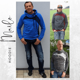 Schnittmuster Raglanhoodie MAILO Gr. S-XXXL : - Sewando
