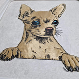Stickdatei Applikation Chihuahua "Aage"  - realistisch - FÜR HELLE & DUNKLE STOFFE