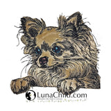 Stickdatei Applikation Chihuahua "Kim" - realistisch - FÜR HELLE & DUNKLE STOFFE