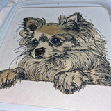 Stickdatei Applikation Chihuahua "Kim" - realistisch - FÜR HELLE & DUNKLE STOFFE